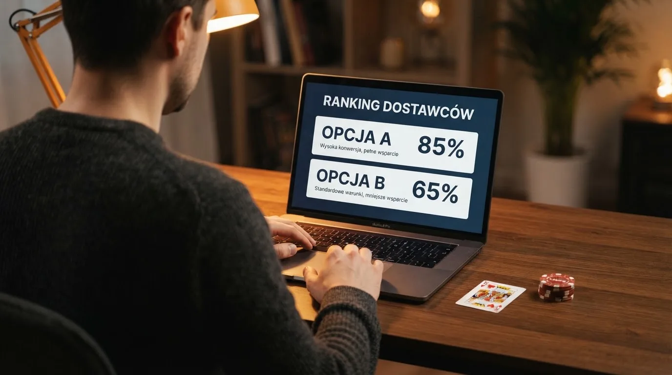 Tabela porównawcza z rankingiem kasyn oferujących blackjacka